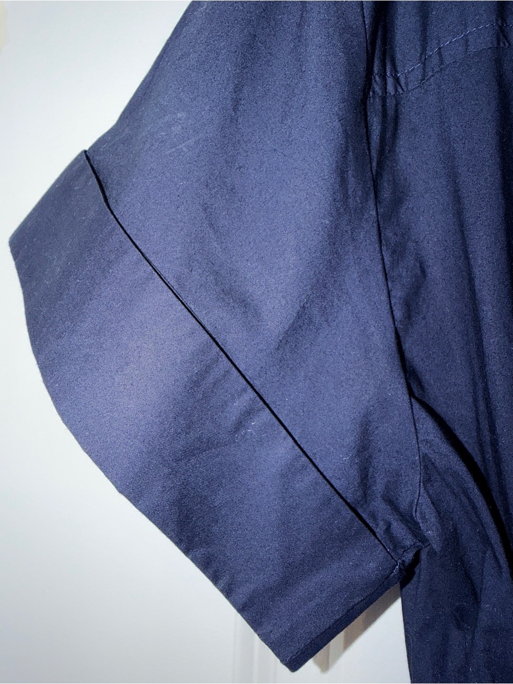 J.Crew Classic Navy Elena Mini Shirt Dress with Drawstring Waist - Picture 6 of 7